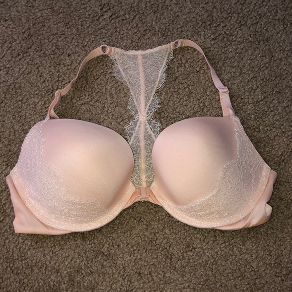 Victoria's Secret Other - Satin and lace racerback push up bra